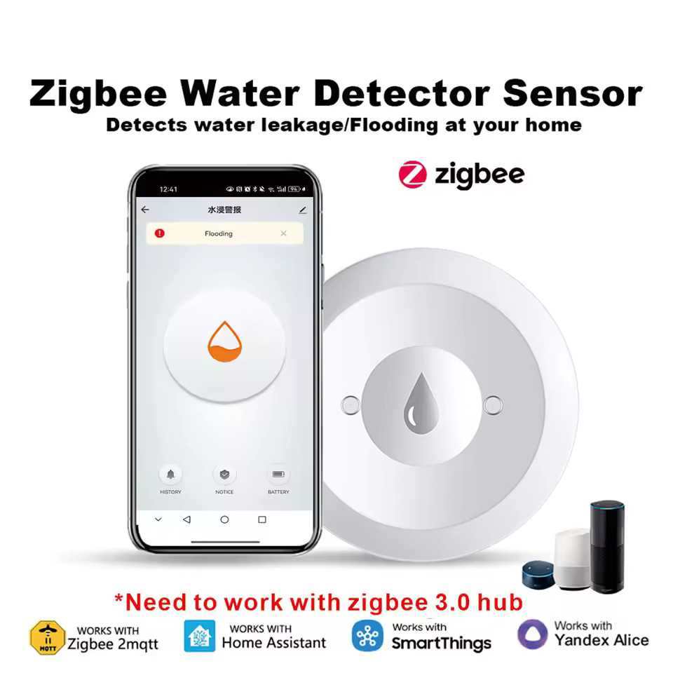 Water Alarm Sensor - Tuya ZigBee 3.0 Su Sensörü ile